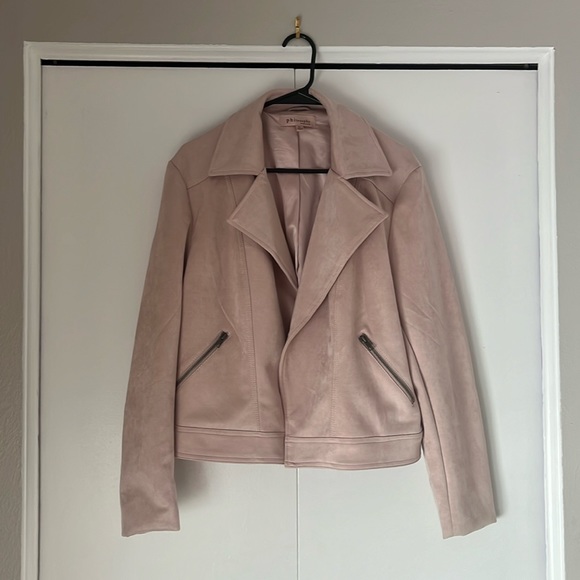 Philosophy Jackets & Blazers - Philosophy Pastel Pink Suede Jacket